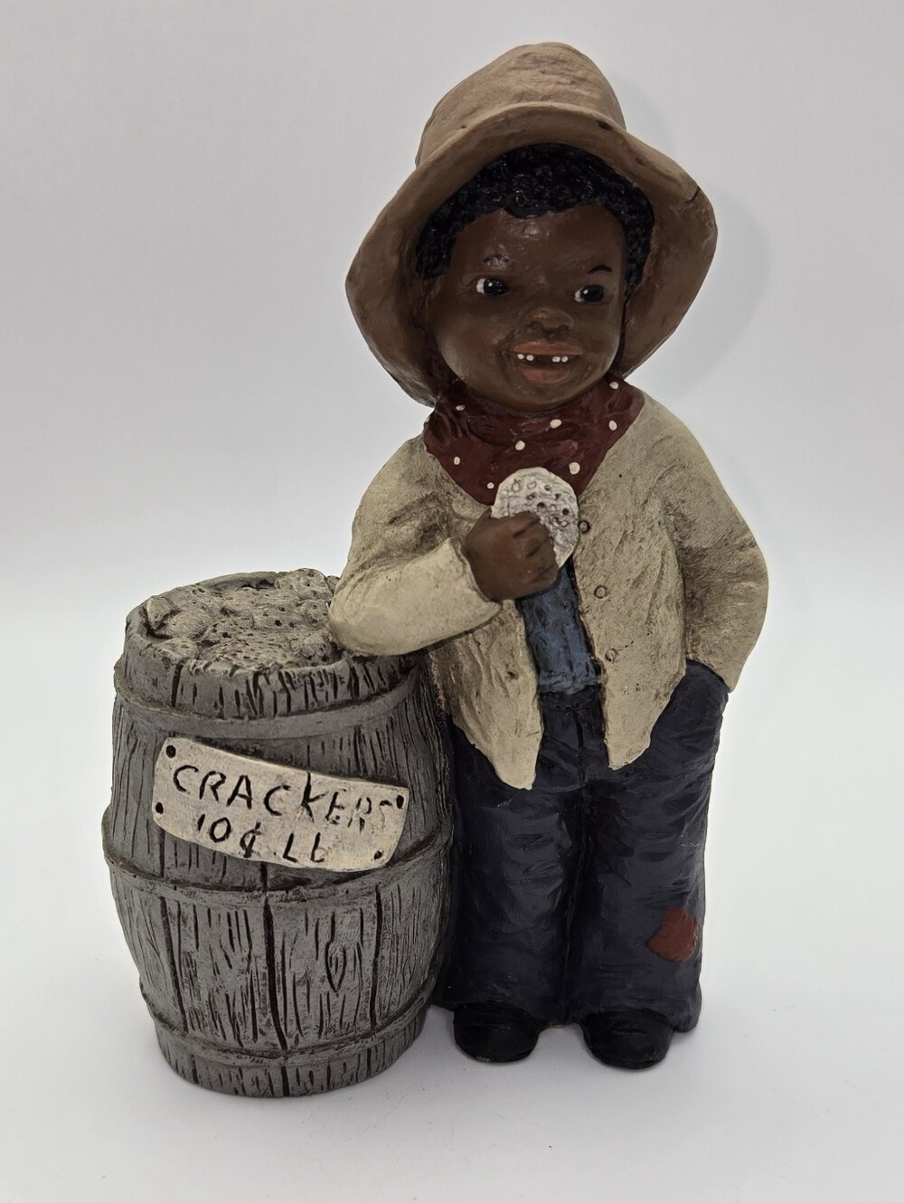 Martha Holcombe "All God's Children" figurine titled Moses And Cracker Barrel 87